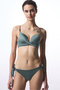 Khaki Silves Push up Bikini Top - 4