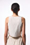 Stone Color Boho Linen Top - 2