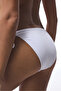 White Embroidered Bikini Bottom - 3