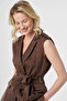 100% Lyocell Vest Suit Chocolate - 6