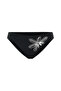 Black Embroidered Bikini Bottom - 6