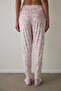 Light Pink Ellie Floral Thermal Effect Pajama Bottoms - 2