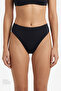 Black Minimal Slip Bikini Bottom