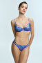 Cobalt Blue Muse Underwire Lace Bra
