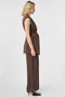 100% Lyocell Vest Suit Chocolate - 5