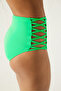 Basic High Fashion Green Bikini Bottom - 2