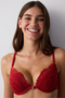 Front Opening Lol up Red Bra - 3