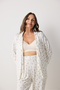 Aging Collegen Floral Off-White Shirt Pants Pajama Set - 5