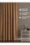 Luxury Blackout Light-Proof Camel Blackout Curtain Without Pleats Enxboy Option