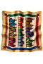 Belt Pattern Mustard-Cream Soft Foulard Scarf 90X90 cm - 6