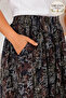 Women's Plus Size Elastic Pocketed Patterned Local Style Shalwar - 4