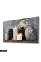 Candle Vase Flowers One Piece Canvas - Canvas Painting - 3