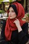 Tan Flower Printed Shawl with Hat - 2