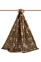 Crepe Daisy Patterned Mink Color 75X195 Non-Fading Shawl - 8