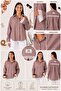 Women's Striped Oversize 100% Cotton Long Sleeve Shirt - 7