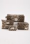 Aura Leopar Makeup Bag Set of 4 Hair Straightener, Pencil Bag, Portfolio Bag
