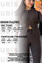 Women's Brown Half-Zip Crop Top Wide-Leg Pants Two-Piece Set - 2