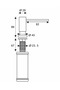 Built-In Liquid Soap Dispenser Kitchen Countertop Detergent Dispenser Pump All Stainless Steel Titanium Plating - 6