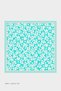 Girl's Green Daisy Themed Cotton Children's Scarf 80*80cm - 2