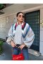 Wide Sleeve Bomber Jacket with Scarf