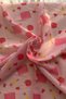 Girl's Pink Apple Themed Cotton Children's Scarf 80*80cm - 3