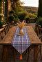 Colorful Plaid Pattern, Digital Printed Square Runner - 2