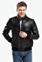 Foman Black Men's Real Leather Coat - 2