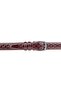 Tera Genuine Leather Patent Leather Men's Classic Belt Claret Red - 2