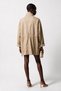 Kapak Pocketed Mock Neck Trench Coat - 5