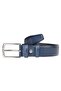 Milano Genuine Leather Men's Classic Belt Navy Blue