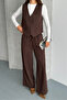 Women's Vest Set Top and Bottom Set - 2