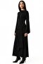 Beli Tie Detail A-Line Maxi Sandy Dress - 2