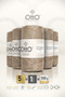 Coco • Beige • 5-Pack × 100 Gr / 125 m • 2 mm • Glittery, Cotton Thread • Bag, Accessories