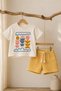 Girl/Baby Summer Floral Embroidery Set – Soft Textured T-Shirt and Shorts 2-Piece Kids/Baby Set - 5