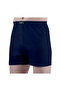 Men’s Knitted Boxers 3PCS – 100% Combed Cotton Innerwear - Grey/Black/Navy Blue - 5