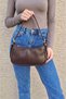 Brown Women's Baguette Handbag