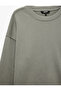 Long Sleeve Three-Thread Washed Comfortable Fit Cotton Crew Neck Sweatshirt - 7