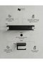Stainless Steel Bathroom Shelf and Toilet Paper Hanger, Adhesive Waterproof - 3