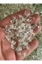 Crushed Stone Jewelry Beads, 30 Grams, Approximately 90-110 Pieces, White