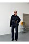 Women's Belted Jacket Denim Two-Piece Set Wide Leg Loose-Fit Jeans Set - 6