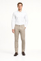 Beige Side Pocket Slim Fit Cotton Chino Trousers 1003260168 - 2