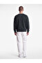 Long Sleeve Three-Thread Washed Comfortable Fit Cotton Crew Neck Sweatshirt - 3