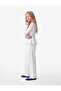 Slim Fit Wrinkled Crew Neck Long Sleeve Blouse - 3