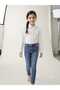 Girls' and Boys' White Cotton Poplin Long Sleeve Shirt - 3