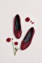 Burgundy Classic Ballerinas 25576