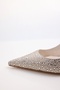 Beige Stone Pointed Toe Slingback 26014 - 6