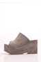 Mink Wedge Heel Slippers 26144