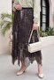 Mixed Pattern Elastic Waist Asymmetrical Cut Lined Tulle Skirt - Camouflage - 4