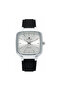 Sleek Men’s Analog Watch – Square Dial, Japanese Elite Y121 Quartz Movement, Silicone Strap & Stainless Steel Case Back – Silver Case