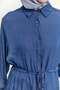 Kuşaklı Düğmeli Oversize Tunik - 4